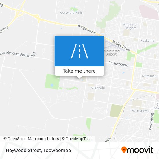 Mapa Heywood Street