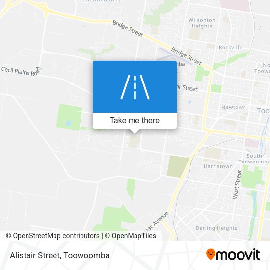 Alistair Street map