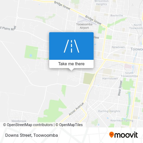 Downs Street map