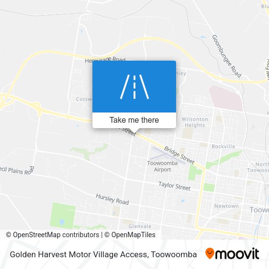 Golden Harvest Motor Village Access map