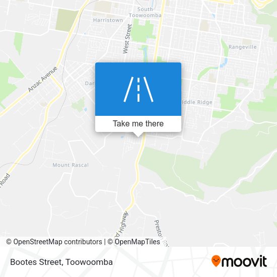Bootes Street map
