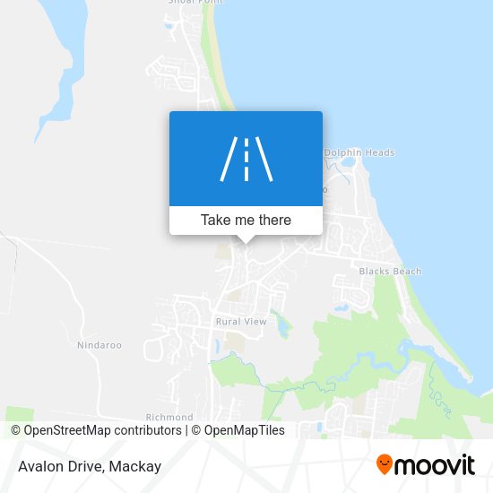 Avalon Drive map