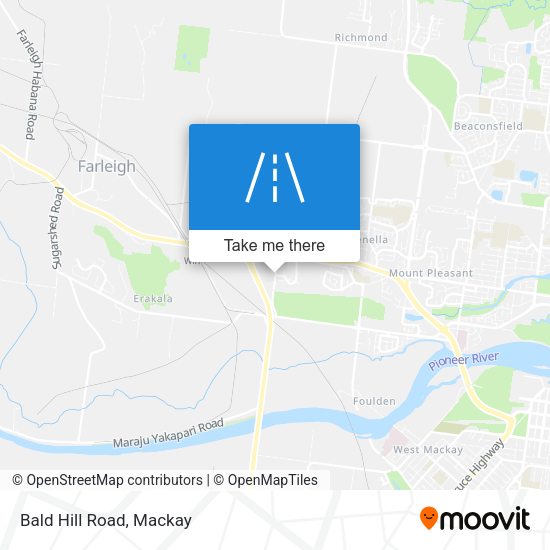 Bald Hill Road map