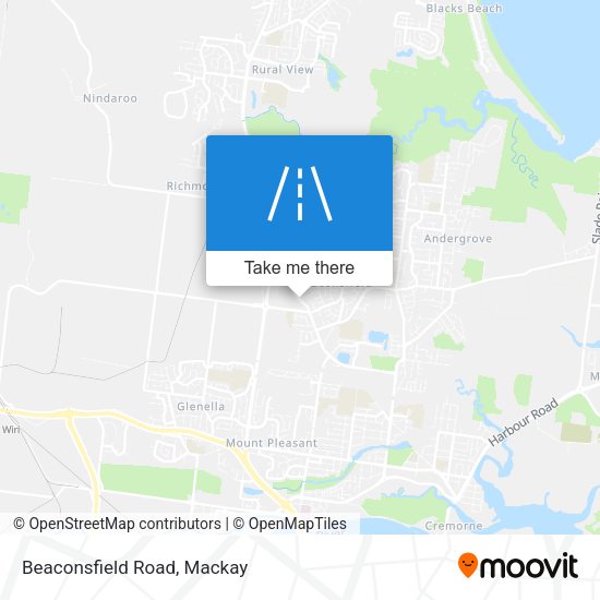 Beaconsfield Road map
