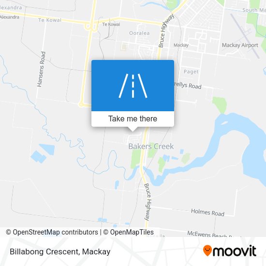 Billabong Crescent map