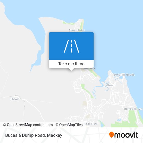 Bucasia Dump Road map