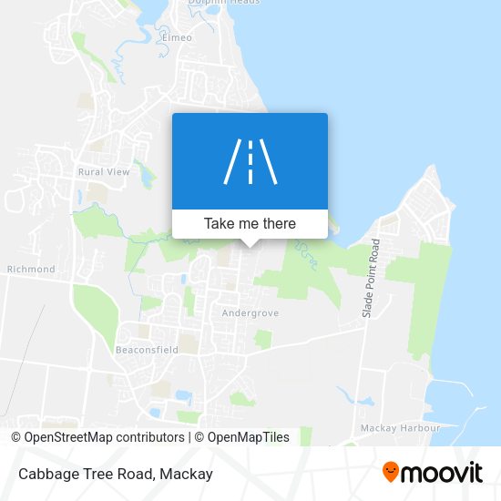 Cabbage Tree Road map
