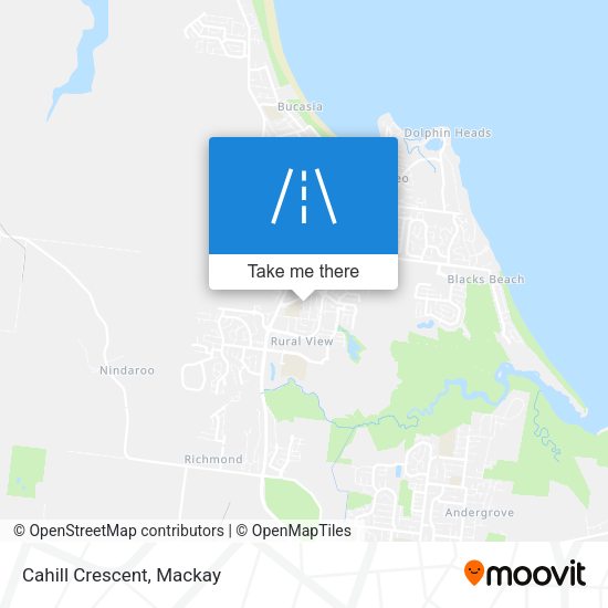 Cahill Crescent map