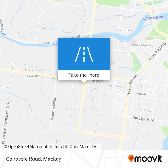 Calrossie Road map
