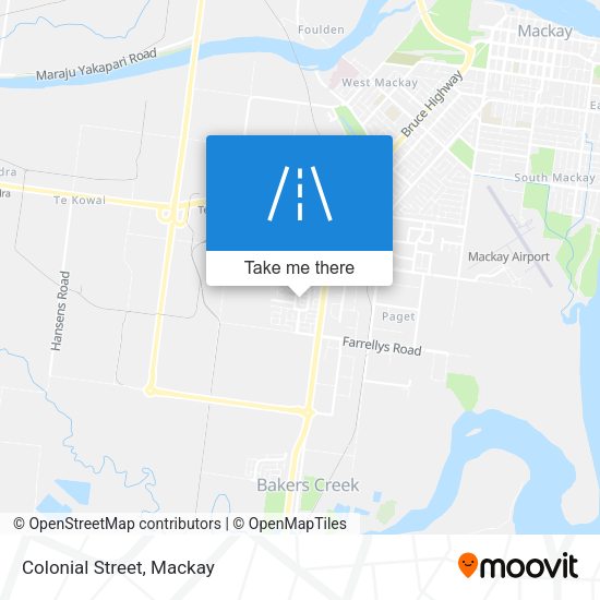 Colonial Street map