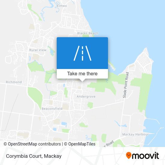 Corymbia Court map