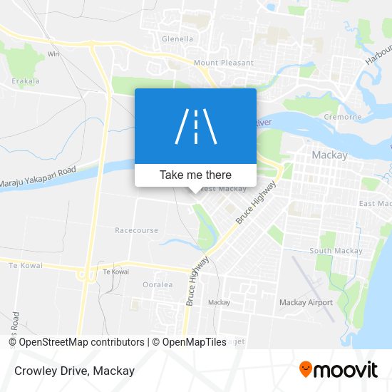 Crowley Drive map