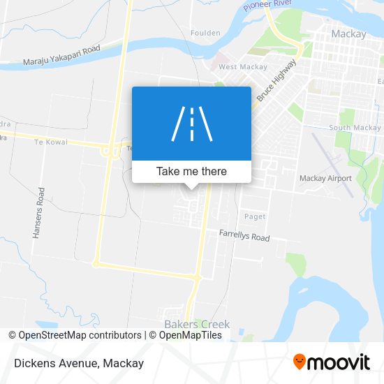 Dickens Avenue map