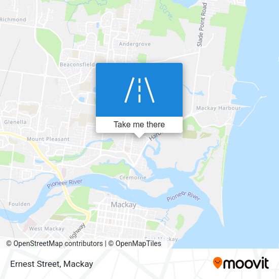 Ernest Street map