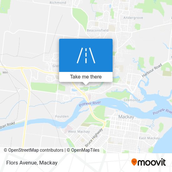 Flors Avenue map