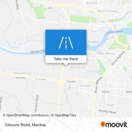 Gibsons Road map