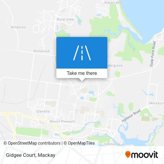 Gidgee Court map
