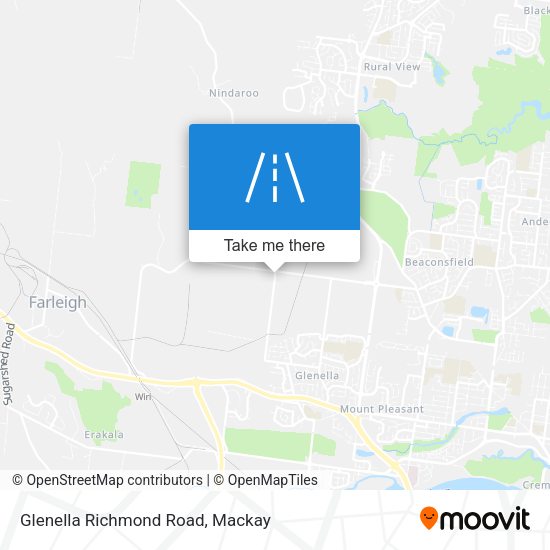 Glenella Richmond Road map