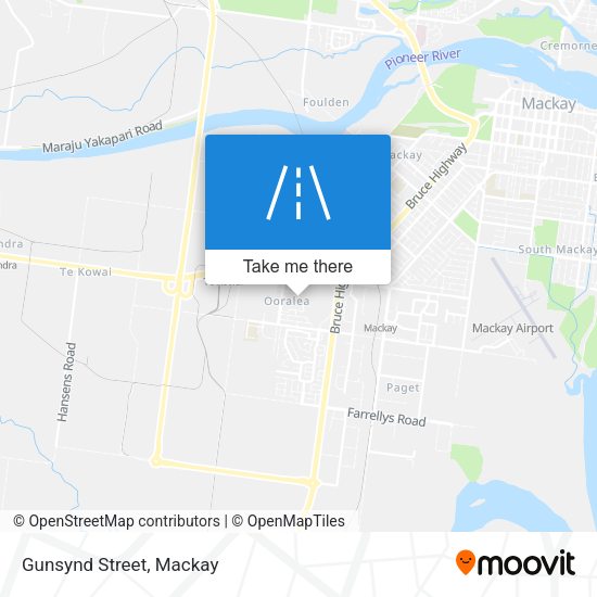 Gunsynd Street map