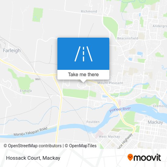 Hossack Court map