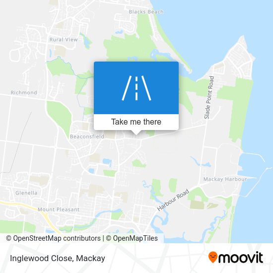 Inglewood Close map
