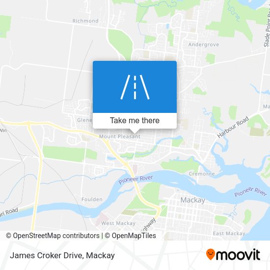 James Croker Drive map