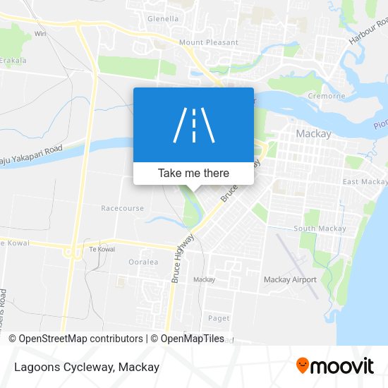 Lagoons Cycleway map