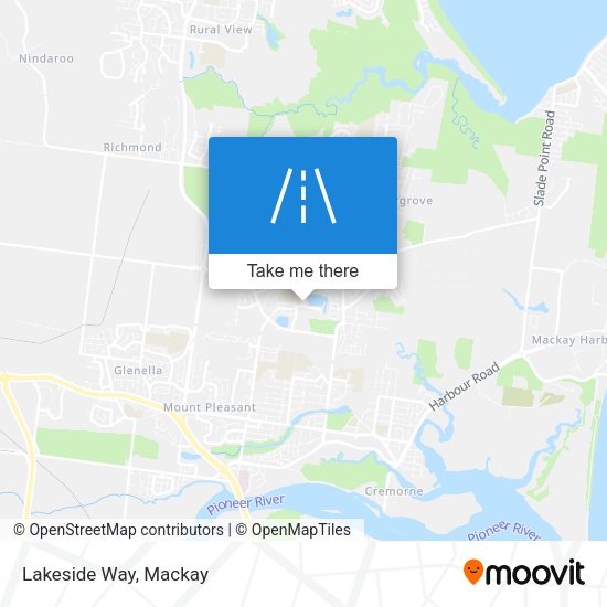 Lakeside Way map