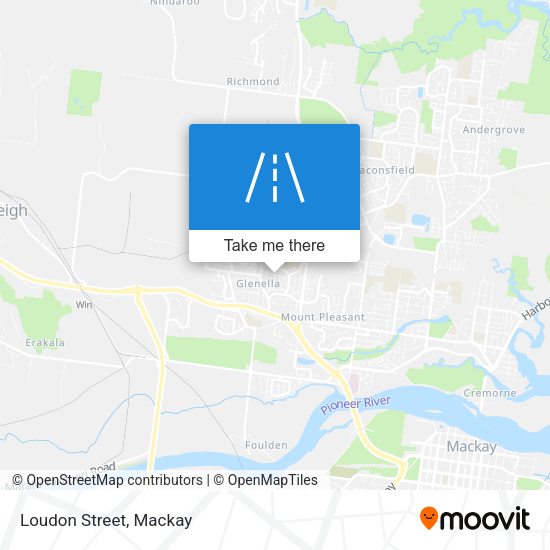 Loudon Street map