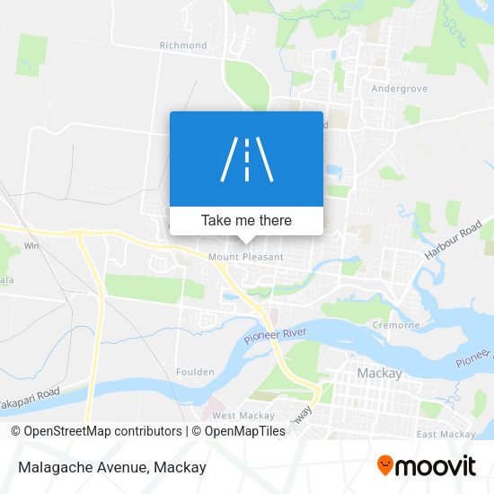 Malagache Avenue map