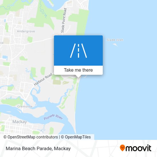 Marina Beach Parade map
