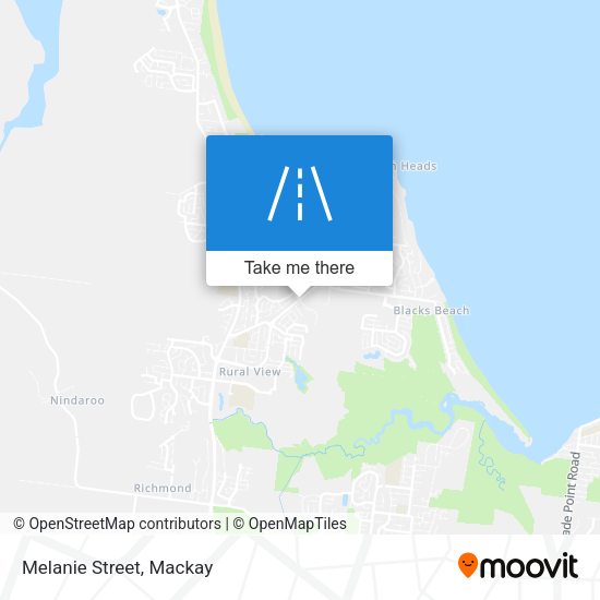 Melanie Street map
