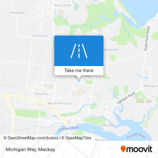 Michigan Way map