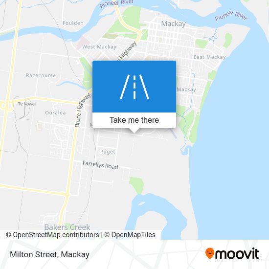 Milton Street map