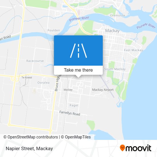 Napier Street map
