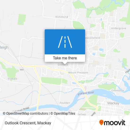 Outlook Crescent map