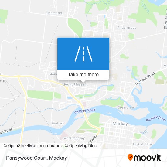 Pansywood Court map