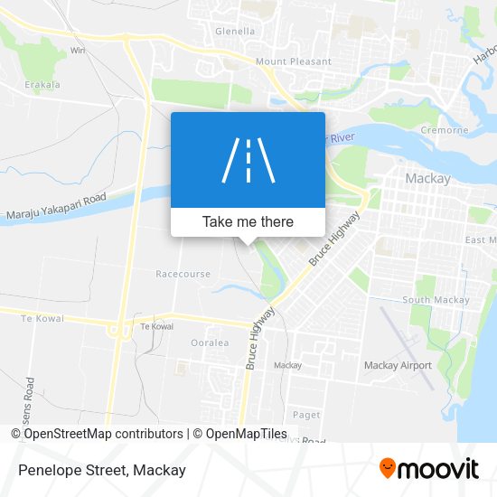 Penelope Street map