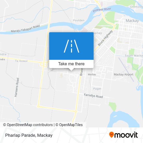 Pharlap Parade map