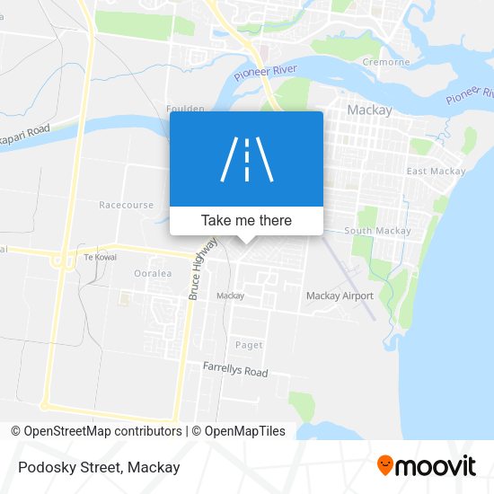 Podosky Street map