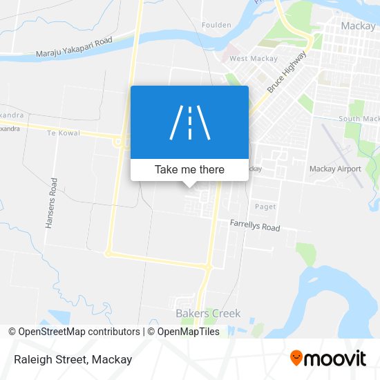 Raleigh Street map