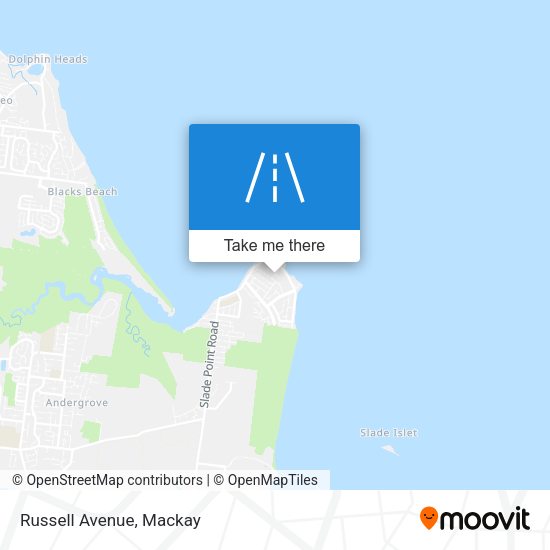 Russell Avenue map