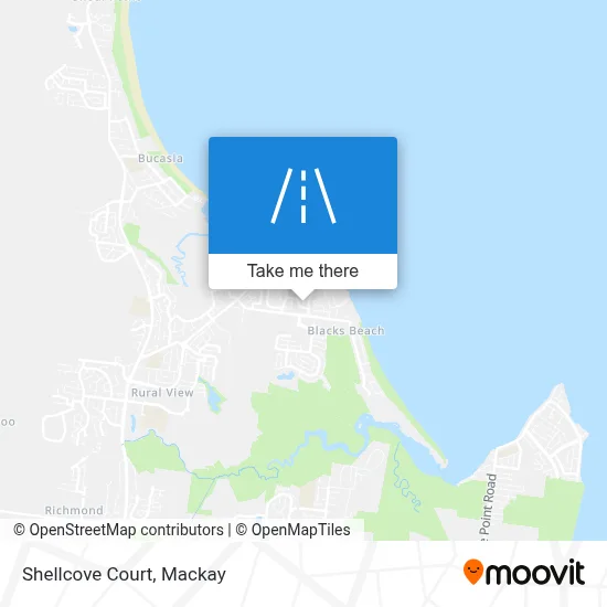 Mapa Shellcove Court