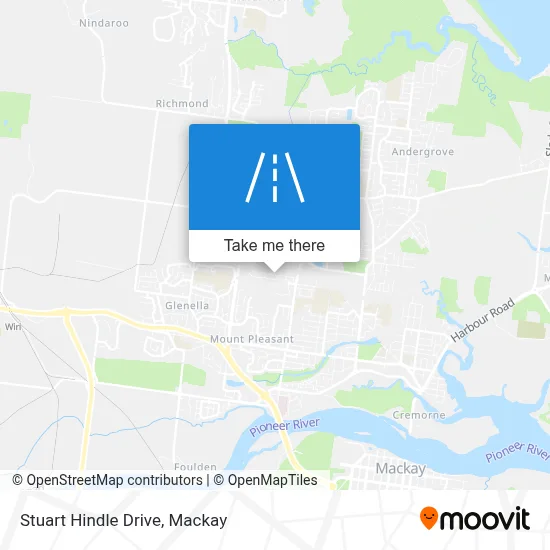 Mapa Stuart Hindle Drive