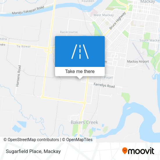 Sugarfield Place map