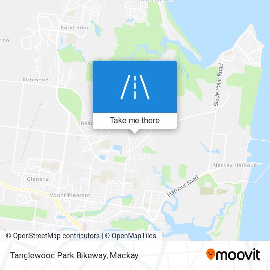 Tanglewood Park Bikeway map