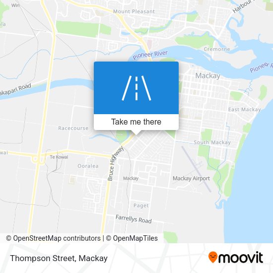 Thompson Street map