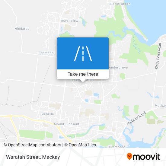 Waratah Street map