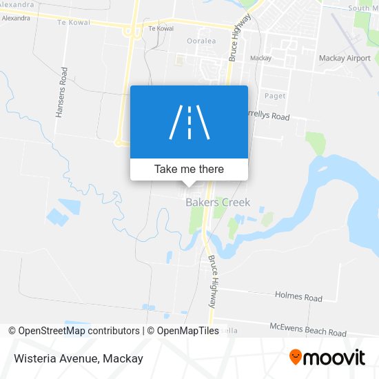 Wisteria Avenue map