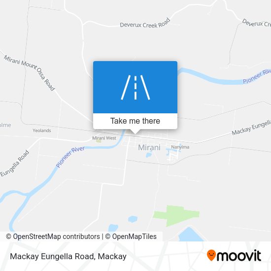 Mackay Eungella Road map